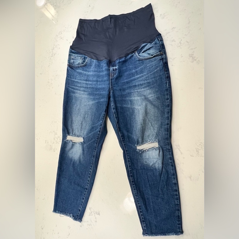Stylish Blue Maternity Jeans